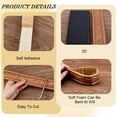 thumbnail image 6 of 2Pcs 90.6x1.8 Molding Trim Wall Trim Self Adhesive Flexible Peel and Sick Wallpaper Border Vintage 3D Edging Lines Skirting Stickers PVC Baseboard for DIY Mirror Home Kitchen Office, 6 of 8