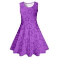 thumbnail image 4 of Robe d'Été pour Filles Robe Évasée Sans Manches Teinture sur Nœuds pour Filles Robe Princesse, 4 of 5