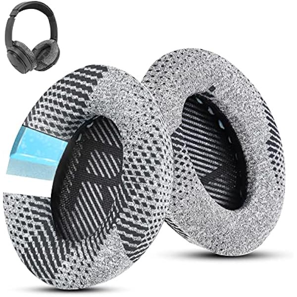wonima11 Cooling-Gel QuietComfort 35 / QC35 ii Replacement Ear Pads for Bose Headphones, Also Fit for Bose QC45 QC35 QC25 QC2 QC15/ Around-Ear 2 AE2i AE2w/ SoundTrue & SoundLink Series, Black