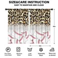 thumbnail image 2 of Blackout Kids Curtains,Leopard Print and Baseballs Pattern Childrens Insulated Curtains Set Of 2,Bedroom Essentials,Toddler Room Decor 52"x84", 2 of 5