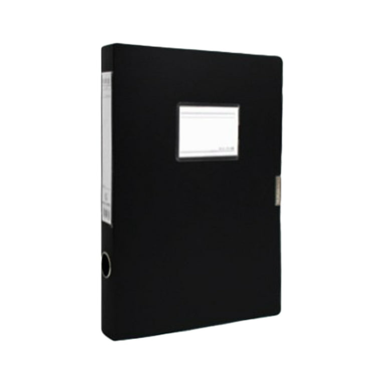 Plain Black Portfolio Document File Folder, For Office, A4