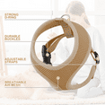 thumbnail image 5 of MoNiBloom No Pull Dog Harness, Pet Vest Adjustable Mesh Breathable Harnesses for Dogs Walking, Light Brown S, 5 of 8
