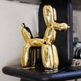 thumbnail image 2 of 11"H Metallic Gold Ceramic Balloon Dog, 2 of 4