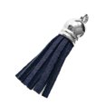 thumbnail image 3 of Bewildely 28 piezas llavero dijes delicado llavero colgante borlas bolso decoración llavero borla adorno DIY accesorio para bolsos llaves Artesanía azul marino Bewildely HA059646-18B, 3 of 6