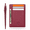 Maroon, variant on Allen & Mate Slim Leather Front Pocket Wallet with ID Window, RFID Blocking Card Holder with Gift Box for Men & Women (Black)