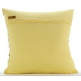 thumbnail image 3 of The HomeCentric Cushion Covers Pillow Cover Yellow Hmade Yellow Pillow CoverCouch Lattice Trellis Embroidered Pillow Cover Pillow Cover Pack of 2 18x18 inch (45x45 cm) Square Silk - Little Memories, 3 of 3