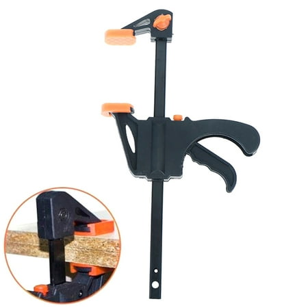 

4 Inch Fixed Clip Woodworking Bar F Clamp Grip Ratchet Release Squeeze Tool