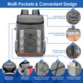 thumbnail image 2 of Cooler Backpack 36 Can, Leakproof Insulated Cooler Backpack with 25L/6.6Gal for Picnic Camping Beach Hiking Fishing Travel, 2 of 7