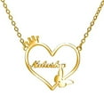 thumbnail image 1 of Custom Name Love Heart Pendant Personalized Name Heart Necklace for Women Valentine's Day Gift, 1 of 5