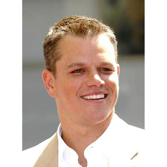 Matt Damon At The Induction Ceremony For Star On The Hollywood Walk Of Fame For Matt Damon Photo Print