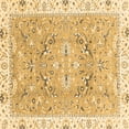 thumbnail image 1 of Ahgly Company Indoor Square Abstract Brown Modern Area Rugs, 3' Square, 1 of 4