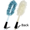 thumbnail image 5 of Jxicleang 2 Pack Back Scrubber For Shower, Exfoliating Back Loofah Shower Brush With Non-slip Long Handle, Loofah on a Stick For Men Women Elderly Kids (2 Pack=Blue and White), 5 of 6