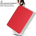 thumbnail image 4 of iPad Air 6 Air 11 2024 Air 5 2022 Air 4 2020 [ Air 4th 5th 6th 11th Gen] A2316 A2324 A2589 A2591 A2588 UltraSlim Shock Absorbant Flexible TPU Protective Clear Case - Red, 4 of 6