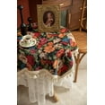 thumbnail image 4 of Monebena Square Tablecloth with Tassels Spring Floral Pattern Bedside Table Cloth Washable Nightstand End Table Cover for Room Tabletop Decoration, 4 of 7