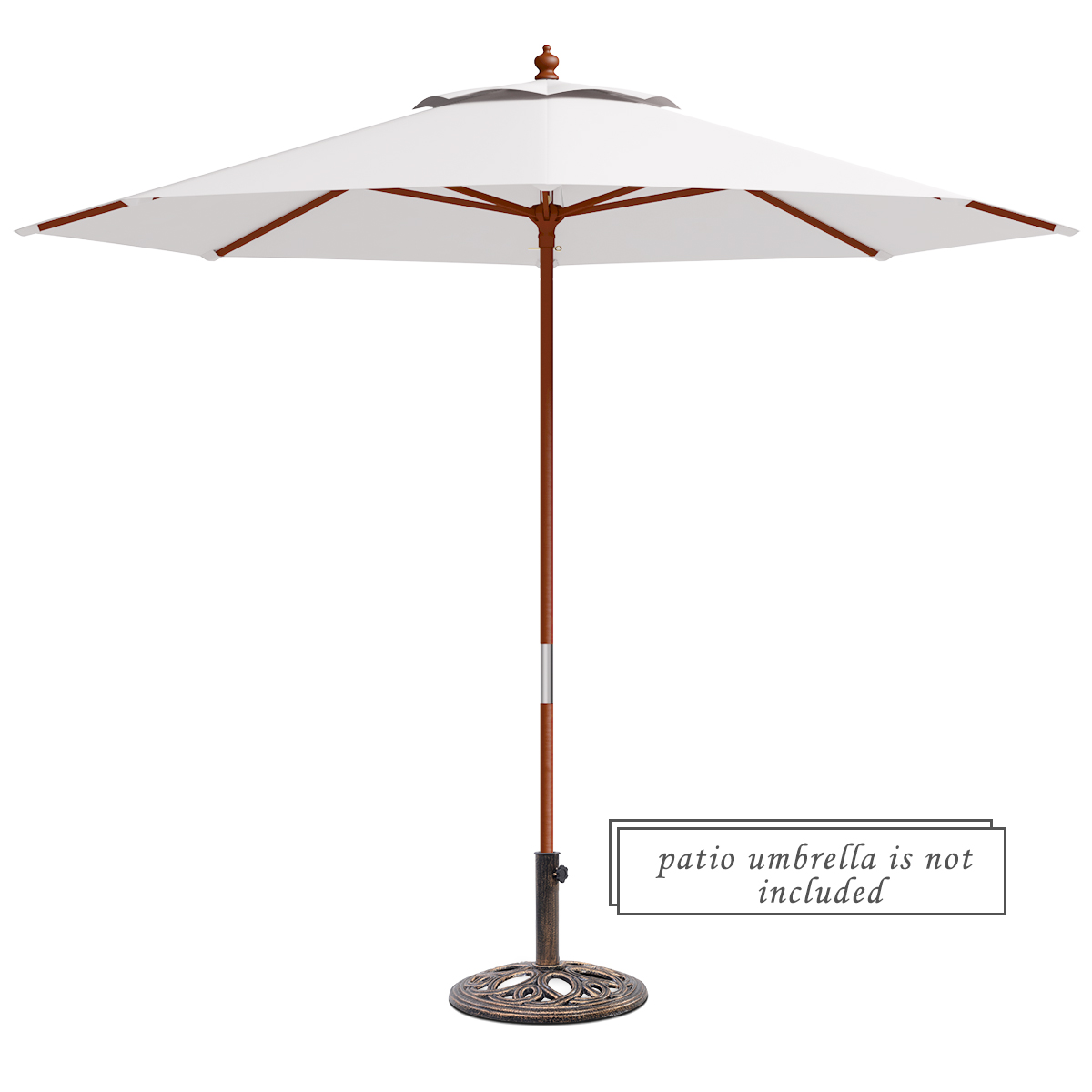 Gymax 23 LBS Patio Outdoor Round Umbrella Base Stand Cast Iron