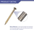 thumbnail image 3 of Uxcell 20 Pack Small Tiny Nails 2.8x40mm(DxL) Tiny Brass Nails Hardware Nails Small Nail, Bronze Tone, 3 of 5