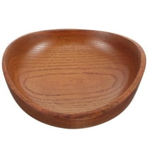 IBASETOY Acidzowood Wooden Bowl Brown Stable and Smooth for Various Foods