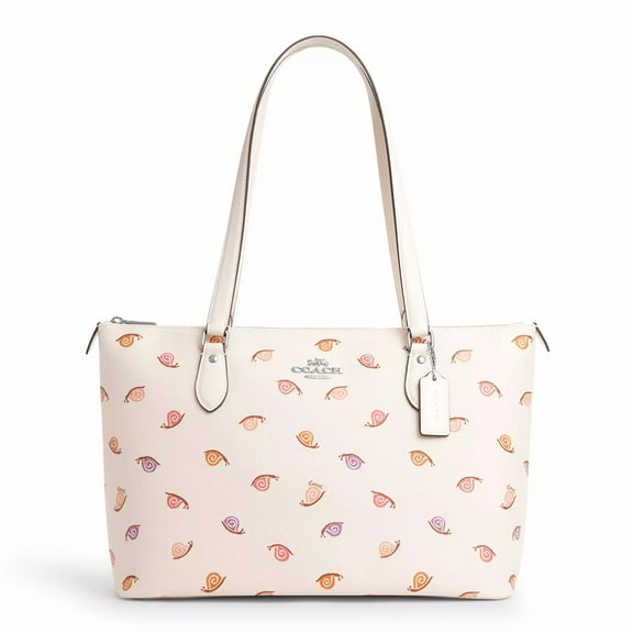 Coach Women’s Gallery Tote Bag with Snail Print (Chalk Multi)
