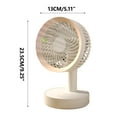thumbnail image 2 of AZXY Desk Fan,Table Fan,Desktop Fans for Home,Desk Fans Under $15.00,Rechargeable Small Quiet Personal Tabletop Fans for Bedroom, 2 of 4