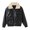 Black, variant on Vedolay Boys Fall Tops Boy's Fall Winter Casual Fuzzy Outwear Loose Coat with Pockets,Black 18-24 Months
