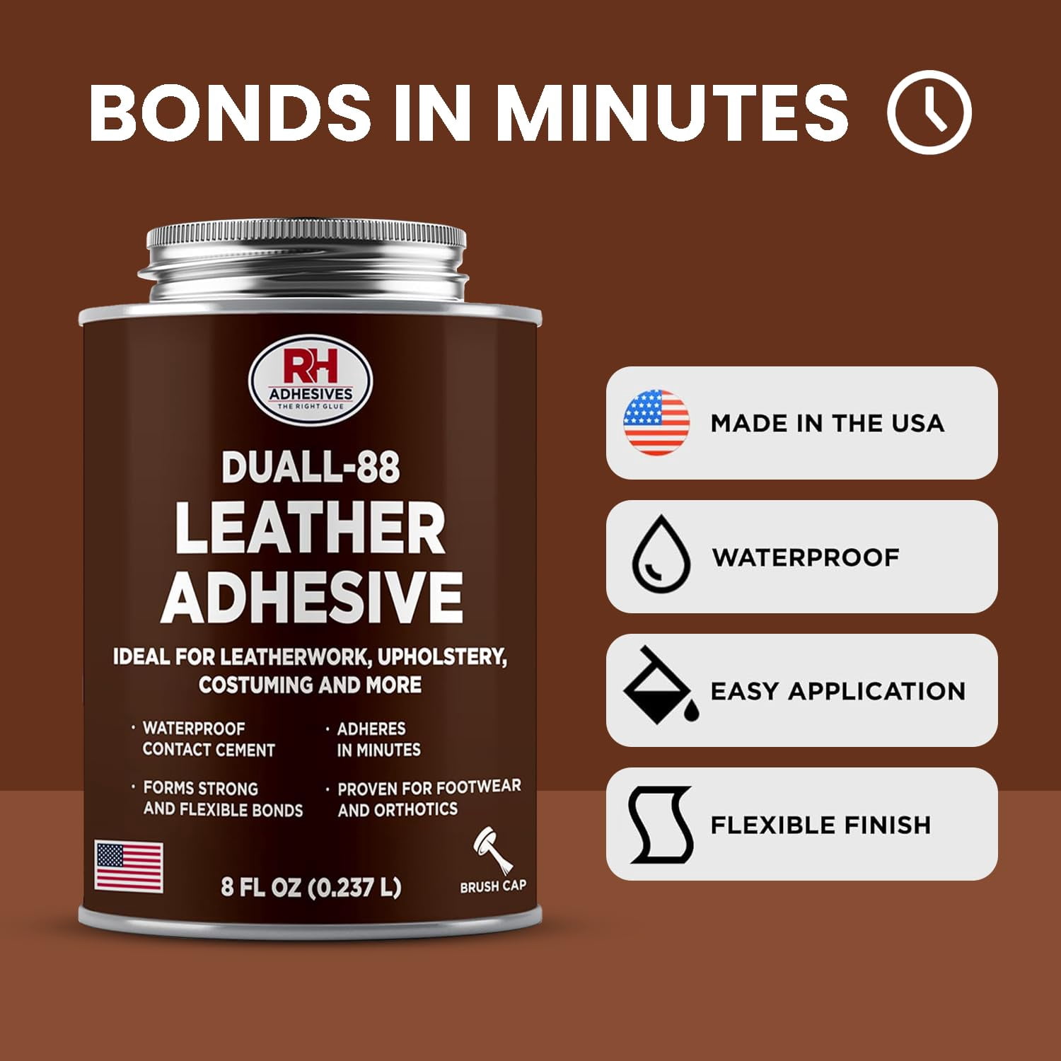 Duall-88 Leather Adhesive, 8 oz. can - RH Adhesives