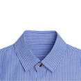 thumbnail image 5 of LYMAYTER Boy's Button Down Shirts Kids Stripe Tops Boys Short Sleeve Beach Summer Shirt 9M-11Y, 5 of 7
