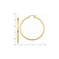 thumbnail image 3 of Gem & Harmony Extra Large Hoop Earrings in 14K Yellow Gold 2 inch (2.00 mm) for Women, 3 of 6