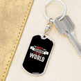 thumbnail image 6 of Best Grandma in the World  Mom Stainless Steel or 18k Gold Premium Swivel Dog Tag Keychain, 6 of 16