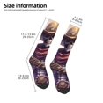 thumbnail image 2 of Fotbe Cool Skull Cowboy Calcetas Divertidas Estampadas para Hombre y Mujer, Calcetas de Algodón hasta la Rodilla para Caminar, Correr, Enfermería y Embarazo, 2 of 6