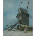 thumbnail image 2 of Vincent van Gogh 20x24 Gold Ornate Framed and Double Matted Museum Art Print Titled - Le Moulin De La Galette (ca. 1886), 2 of 4