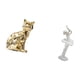 thumbnail image 5 of Figura de escritorio,Estatua de gato en estante,escritorio,oficina,decoración del hogar,Figura de escritorio,Estatua de bailarina de ballet,adorno de escritorio para decoración del, 5 of 8