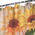 thumbnail image 3 of Waterproof Cute Sunflower Colorful Shower Curtain 72x72 Inch Boho Style Polyester Unique Shower Curtain for Bathroom Hotel Home Decor with 12 Plastic Hooks, 3 of 5