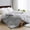 Grey/All Season, variant on Twin Size Feathers Down Comforter - Ultra Soft All Seasons 100% Organic Cotton Duvet Insert Medium Warm Quilted Bed Comforter with Corner Tabs (68x90,Ivory White)