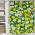 thumbnail image 4 of Floral Colorful Flower 4 Piece Shower Curtain Sets, Non-Slip Rugs, Toilet Lid Cover And Bath Mat, for Bathroom Decor Set, 72" X 72", 4 of 7