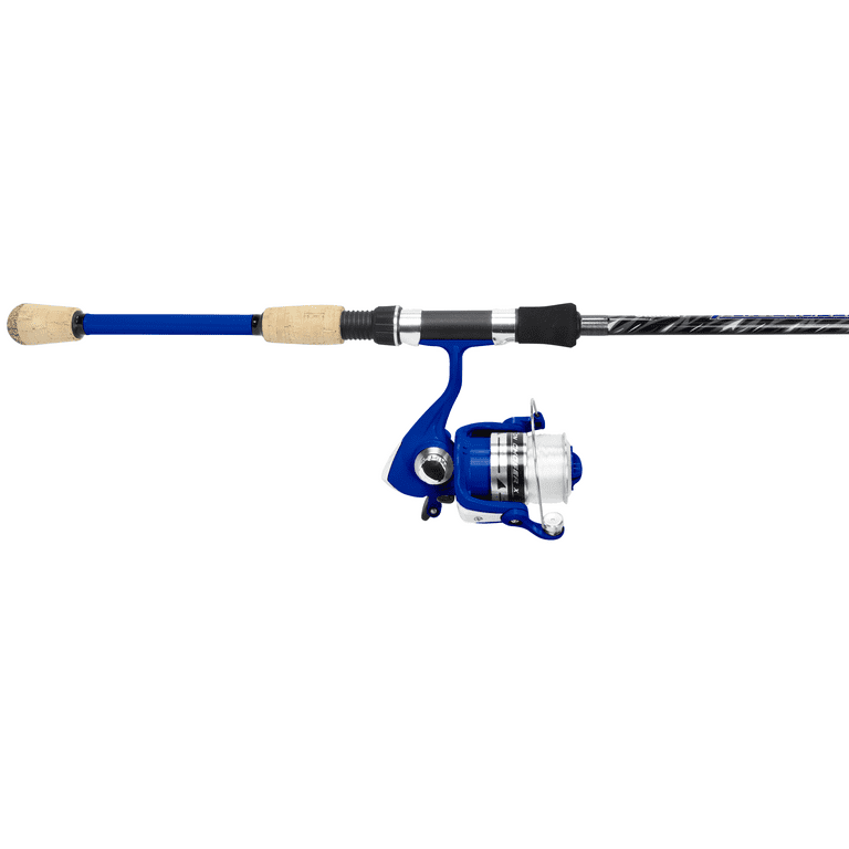 OKUMA Fin Chaser X Spinning Fishing Rod and Reel Combo with Size 40 Reel,  Blue, 8'0