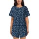thumbnail image 1 of Balery Question Marks Conjunto de Pijama para Mujer con Estampado, Dos Piezas de Manga Corta y Shorts, Ropa de Dormir Suave con Cuello Redondo y Bolsillos-X-Large, 1 of 6