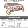 thumbnail image 5 of Colorful Mexico Square Table Cloth - Mexican Floral Tablecloth Cactus Stripes Lines Native Art Table Cover for Kitchen Party Picnic Dining Decor, 5 of 8
