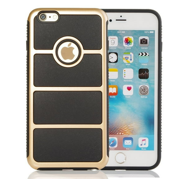 Iphone 6s Case,Mignova Iphone 6s Case Tough Gel Armor Cover for Iphone 6 /6S Protective Bumper Hybrid Hard Plastic and Soft Silicone Case for Apple Iphone 6 and Iphone 6s(Gold)