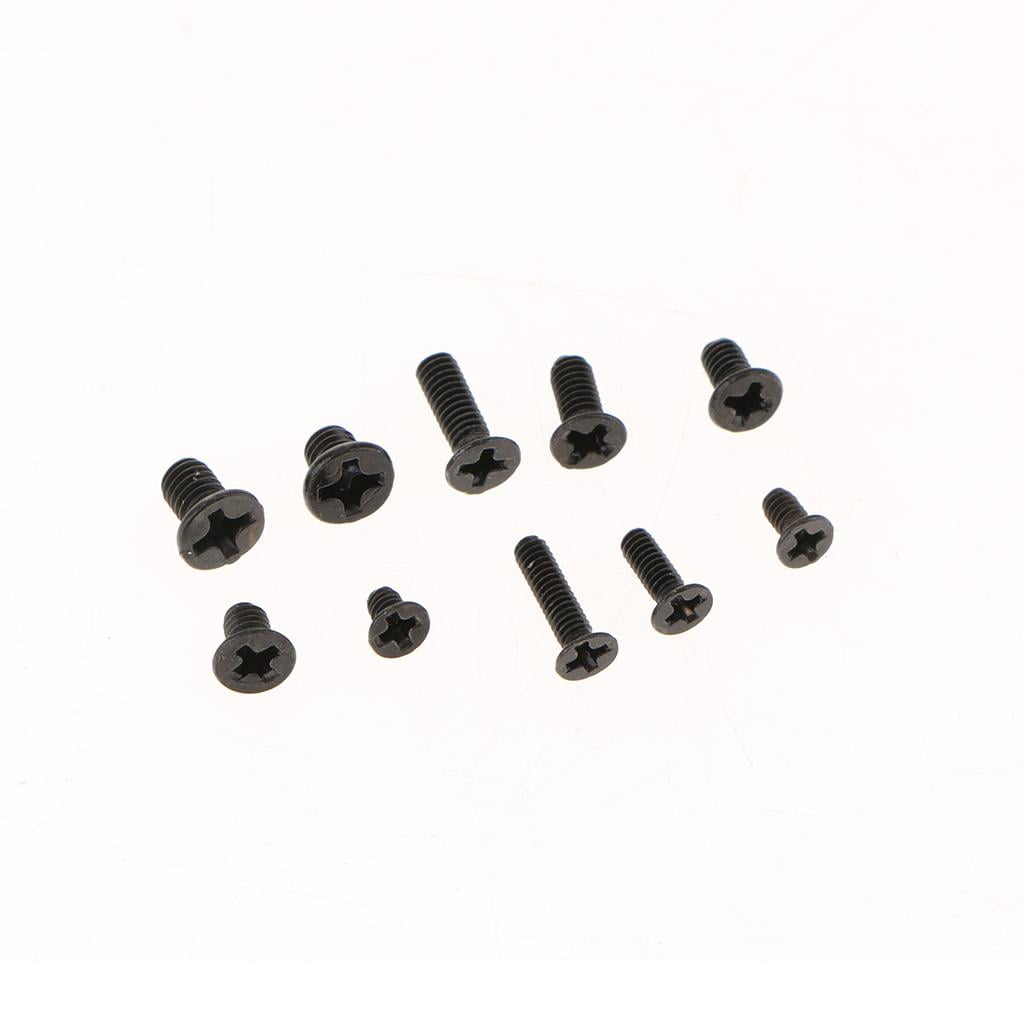 funtasica 2x300Pcs M2/M2.5/M3 Head Machine Screws Assortment , Black+Black, 4 Pcs