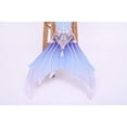 thumbnail image 4 of 4PCS Mermaid Tails for Swimming for Girls Kids Mermaid Swimsuit Costume Princess Bikini Set Bathing Suits_Special Gift, 4 of 5