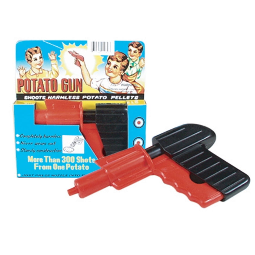 Vintage Potato Gun Pistol Kid’s Toy Shoots Potato Pellets Retro Fun NEW NIB 