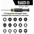 thumbnail image 3 of Klein Tools 32305 Multi-bit Ratcheting , 15-in-1 Tool with Phillips, Slotted, Square, Torx and Combo Bits and 1/4-Inch Nut Driver, 3 of 4