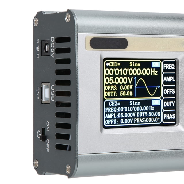 Portable JDS2900-60M 2CH Function Arbitrary Waveform Generator DDS Pulse Sources AC100-240V for Electronic Enthusiasts