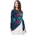 thumbnail image 5 of the Hands of Prayer Chiffon Yarn Silk Hair Scarf for Women - Breathable Translucent Lightweight Wrap Shawl - 180x73cm Size Accessory, 5 of 6
