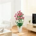thumbnail image 6 of QinaQin 4FT Artificial Bougainvillea Tree with Lifelike Faux Flowers –UV Resistant Potted Topiary in White Tall Planter – 2-Pack, 120CM White Planter Set, 6 of 7