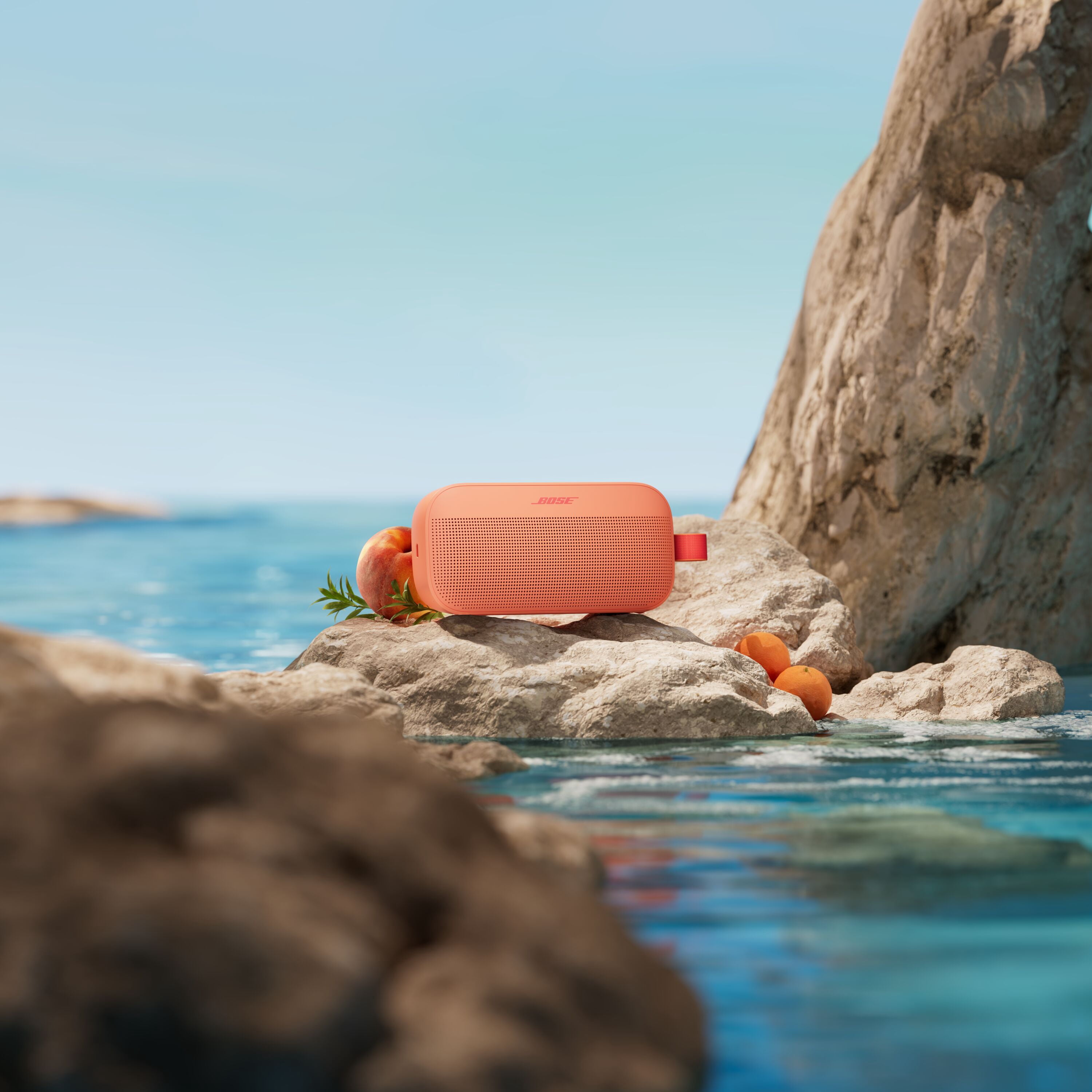 Bose SoundLink Flex II Wireless Waterproof Portable Bluetooth Speaker, Sunset Peach