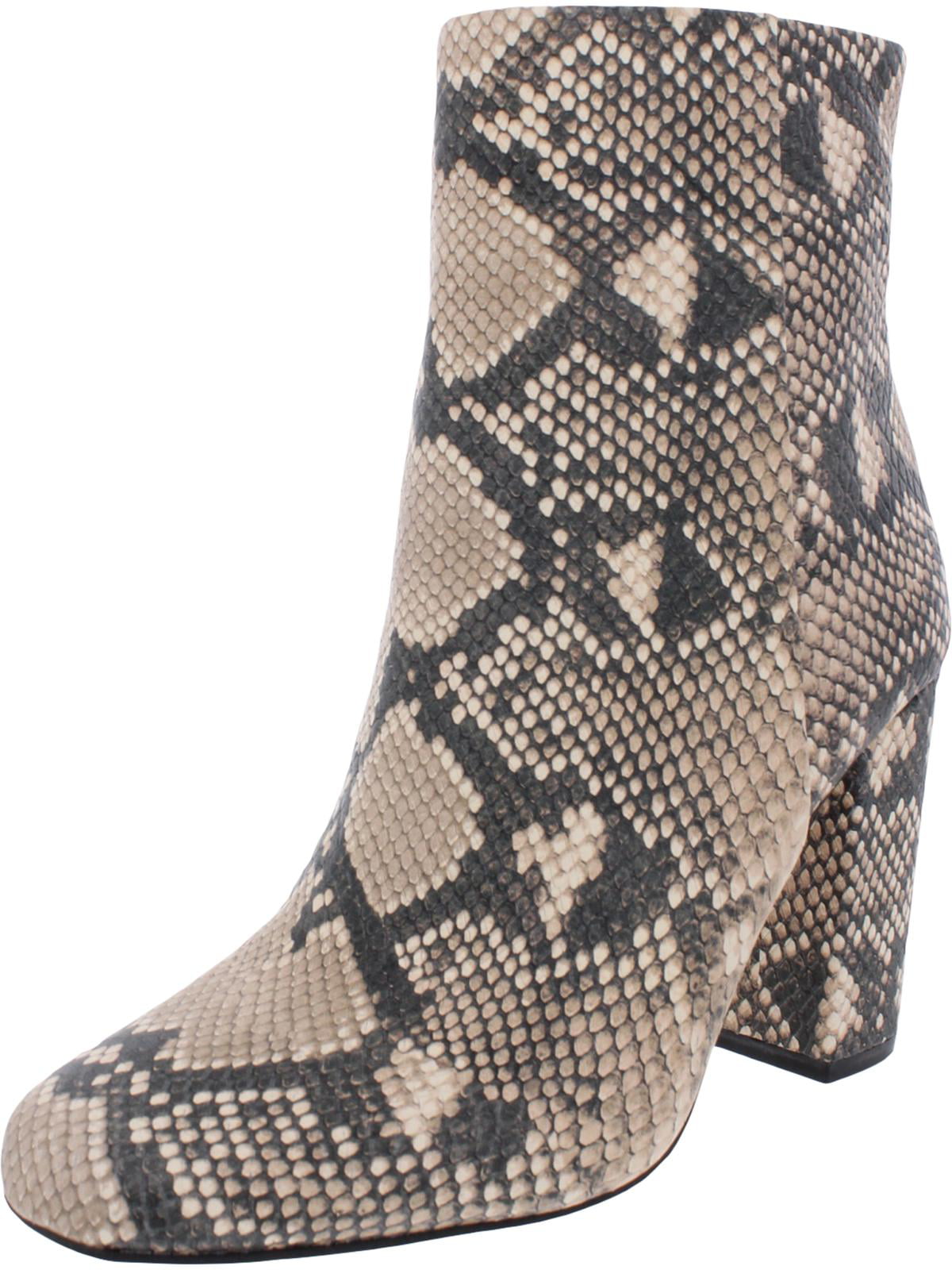 Vince Camuto - Vince Camuto Womens Dannia Leather Snake Print Ankle ...