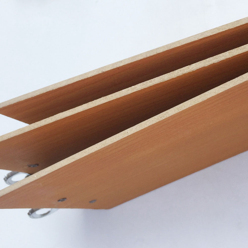 ORDDIART 6Pcs Rectangular Bamboo Clip Board for Modern Office Settings