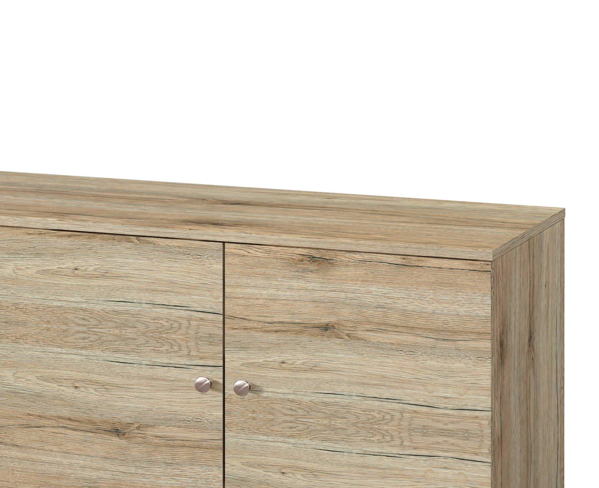 MOONMISS TV Stand for TVs up to 70",with 2 Storage Shelves& 1 Cabinet,Wood Modern Entertainment Centre for TV in Living Room,Oak