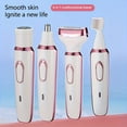 thumbnail image 5 of Rasoir Électrique 4-en-1 en Acier Inoxydable Soyeux pour Femmes - Humide/sec, Rechargeable par USB, Portable et au Design Ergonomique pour une Utilisation Complète du Corps - Parfait pour les Aisselles, les Voyages et la Maison, 5 of 5
